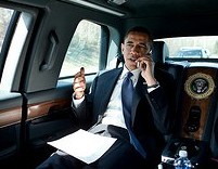 Obama on the phone